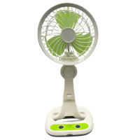 Настільний портативний вентилятор Gcy KC-7900 GlowBreeze з LED-підсвіткою та USB зарядкою